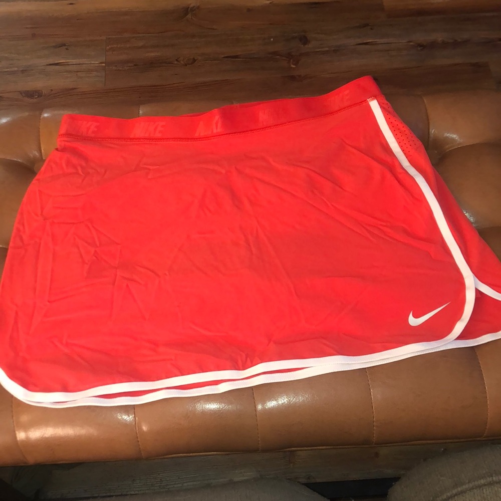 Nike Golf Dri-Fit Red/Orange w/ white trim Large